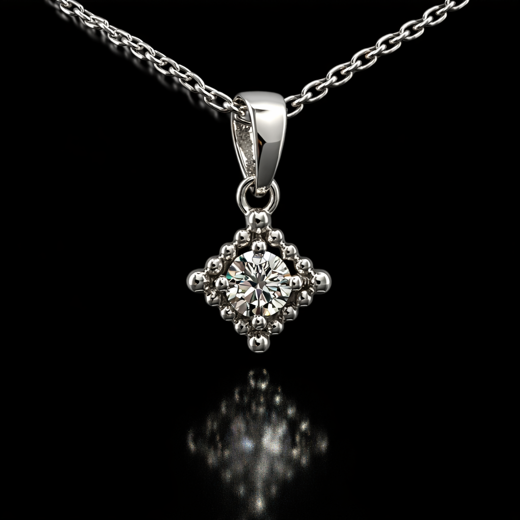 The "Midnight Star" Beaded Pendent