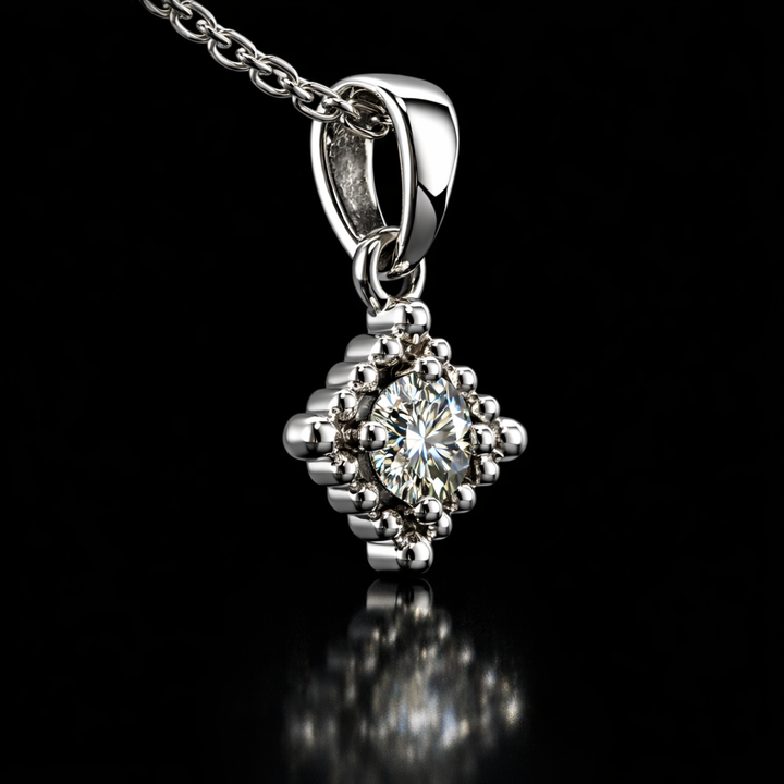 The "Midnight Star" Beaded Pendent