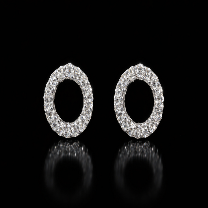 Versatile Silver Sparkle Drops – Detachable Halo Studs – Elegant Two-Way Jewelry Gift for Her