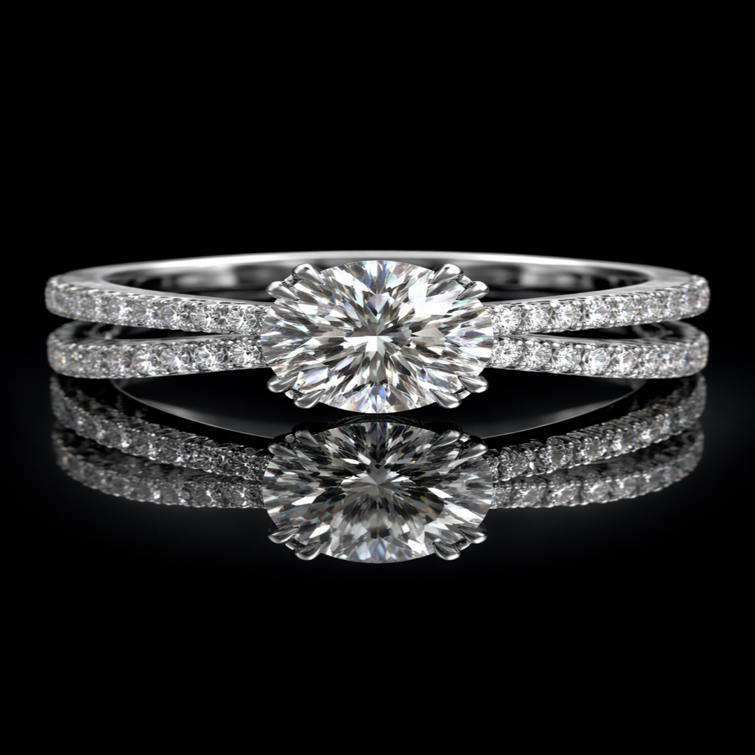 Classic  Solitaire Elegance Ring Made With Pure 925 Silver