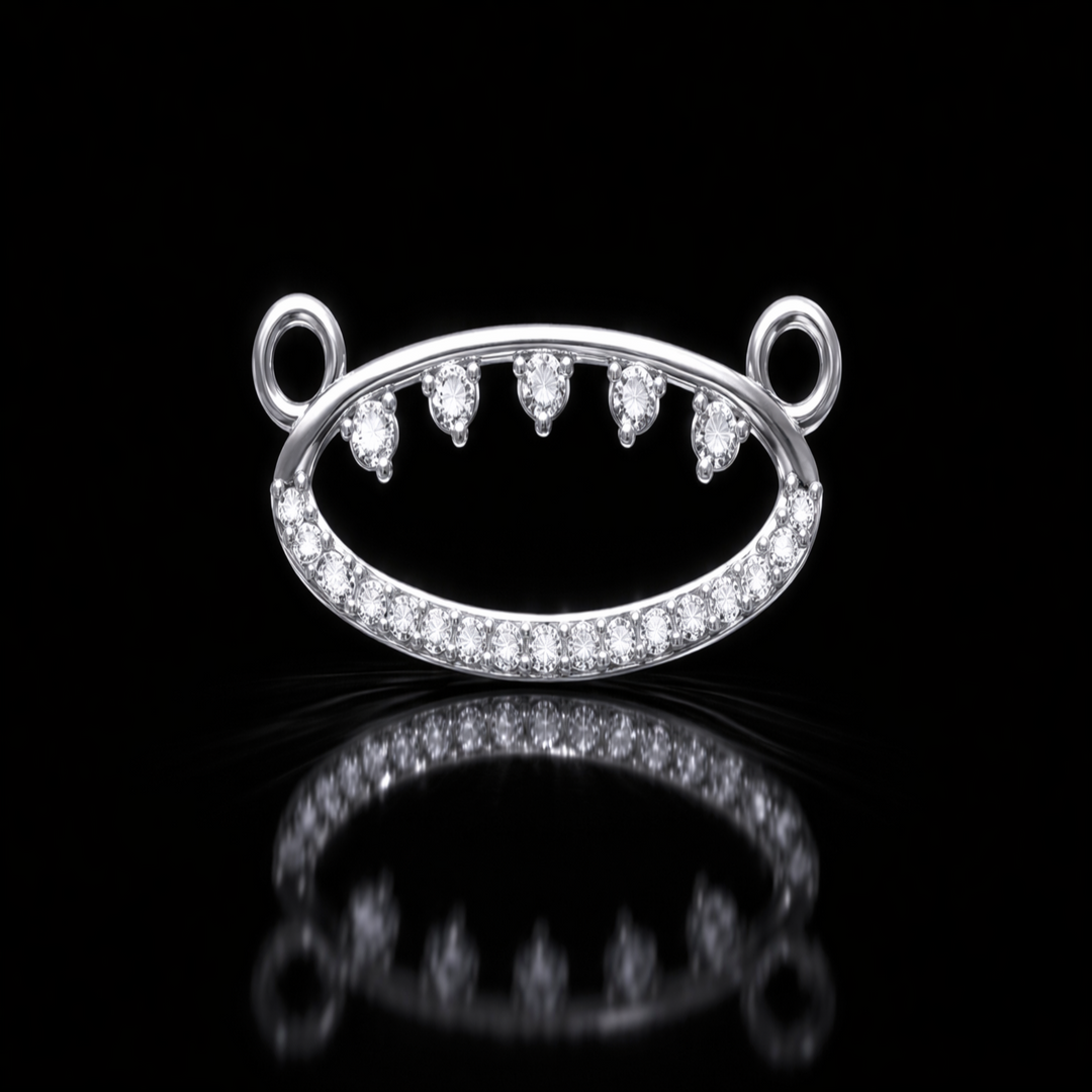 Silver Shimmering Smile Tanmaniya – Contemporary Daily Wear Mangalsutra