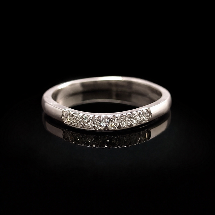Classic Silver Eternity Band Ring - Elegant Birthday or Anniversary Gift for Her