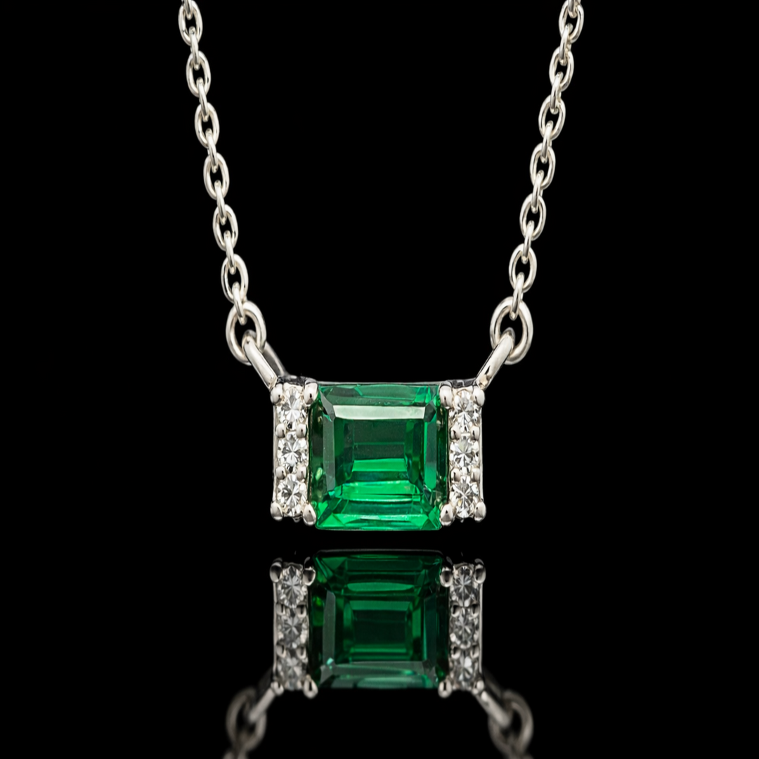 The "Verdant Horizon" 925 Sterling Silver Pendent