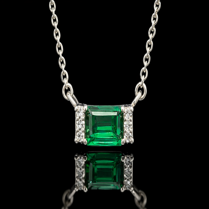 The "Verdant Horizon" 925 Sterling Silver Pendent